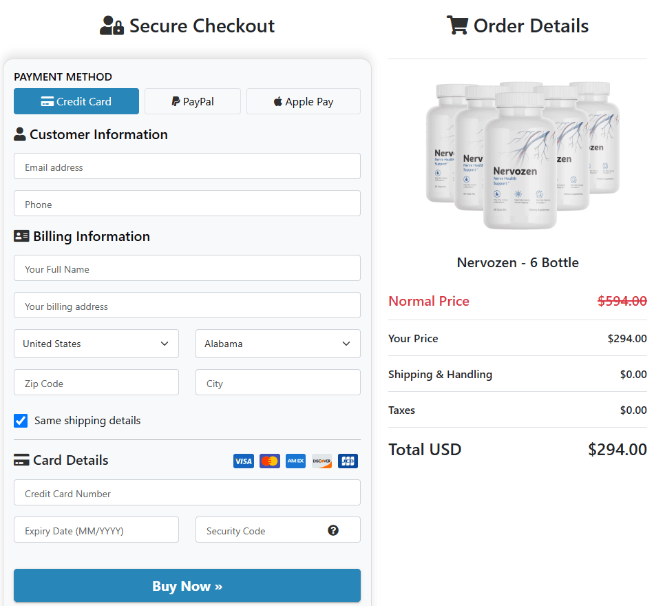 us-nervozen Checkout
